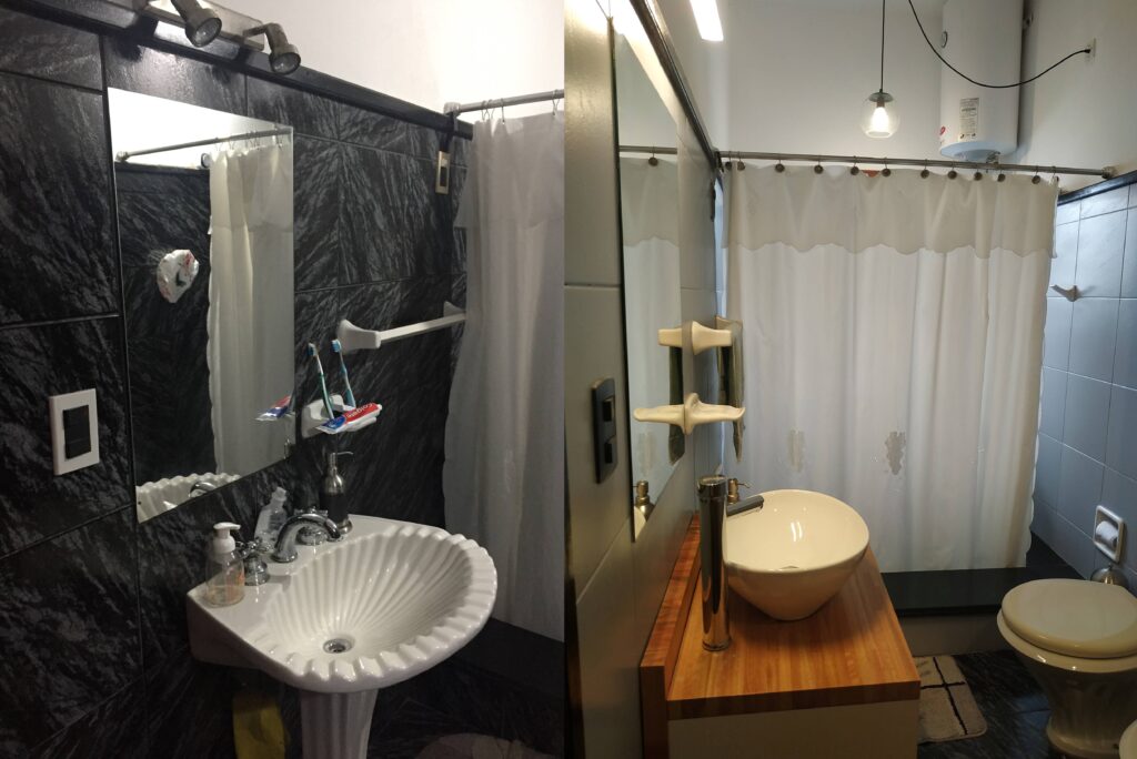 Antes Después baño en Sta Lucía - OMG! Design Studio